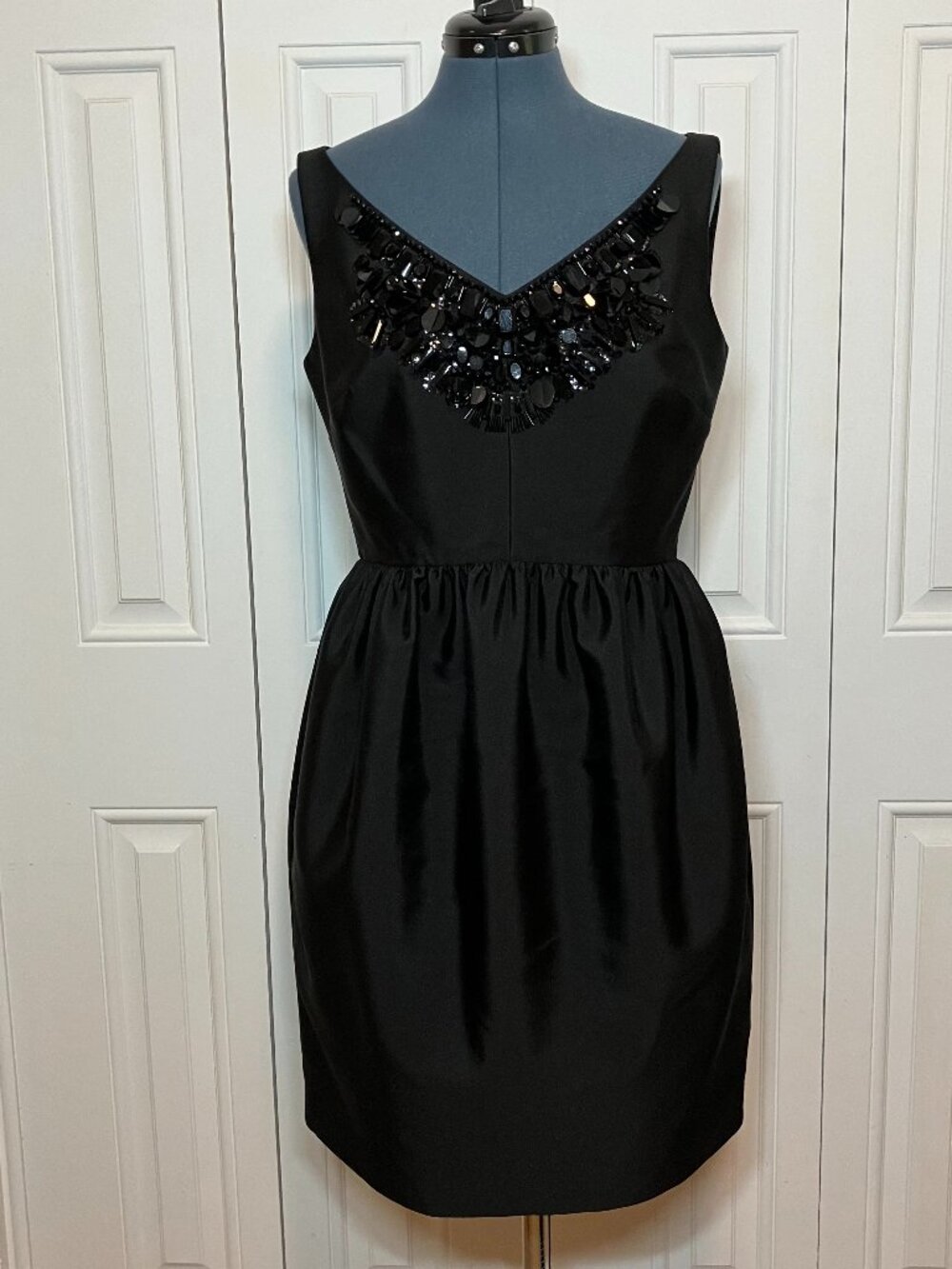 Kate Spade Black Embellished Cocktail Dress Size 10